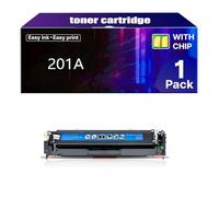Cartucho de Tóner de Alta Capacidad 201A 201X de Repuesto para HP 201X CF400A, Compatible con Impresoras HP M277dw, M252 y M274,C-1 pcs