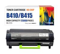 Cartucho De Tóner De Alta Capacidad B410 (sin Chip) Cartucho De Tóner Compatible De Repuesto 006R04725 006R04726 006R04727 para Impresoras Xerox B410 B415,Black-25000 Pages