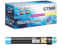 Cartucho De Tóner De Alta Capacidad C7500 para Lexmark 106R01436 106R01437 106R01438 106R01439 Cartucho De Tóner para Impresoras Xerox Phaser C7500,Cyan-1 Set