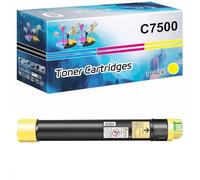 Cartucho De Tóner De Alta Capacidad C7500 para Lexmark 106R01436 106R01437 106R01438 106R01439 Cartucho De Tóner para Impresoras Xerox Phaser C7500,Yellow-1 Set