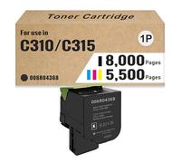 Cartucho De Tóner De Alto Rendimiento C310 C315 006R04368 006R04369 006R04370 006R04371 Compatible con Impresoras Xerox C310 C310DNI C310DNIM C315 C315DNI, 5500-8000 Páginas,Black-1 Set