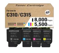 Cartucho De Tóner De Alto Rendimiento C310 C315 006R04368 006R04369 006R04370 006R04371 Compatible con Impresoras Xerox C310 C310DNI C310DNIM C315 C315DNI, 5500-8000 Páginas,4 Colors-1 Set