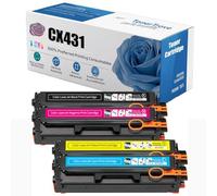 Cartucho De Tóner De Alto Rendimiento CX431 para Lexmark 20N10HK0 20N10HC0 20N10HM0 20N10HY0 Compatible con Impresoras Lexmark CS331DW CS431DW CX331ADWE CX431ADW Rinde 4500 Páginas,4 Colors-1 Pack