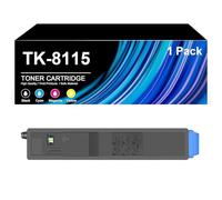 Cartucho De Tóner De Alto Rendimiento TK-8115 TK-8115K TK-8115C TK-8115M TK-8115Y, con Chip, Compatible con Impresoras Kyocera M8130cidn M8124cidn, 6000-12000 Páginas,Cyan-1 Set