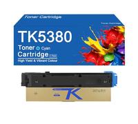 Cartucho de tóner de Alto Rendimiento TK5380 (Repuesto) para impresoras Kyocera ECOSYS MA4000cifx, MA4000cix y PA4000cx - Impresión nítida,TK5380 -Cyan