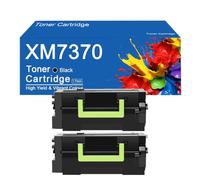 Cartucho de tóner de Alto Rendimiento XM7370, Repuesto 25B3090 25B3107 para Impresora Lexmark XM7370 con Chip, fácil de Instalar y Usar.,XM7370-2Set