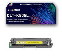 Cartucho de tóner de Color Compatible CLT-505L CLT-K505L CLT-C505L CLT-M505L CLT-Y505L con Chip de Repuesto para impresoras Samsung Proxpress SL-C2620DW SL-C2670FW SL-CC2680FX,Yellow-1Pack