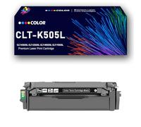 Cartucho de tóner de Color Compatible CLT-505L CLT-K505L CLT-C505L CLT-M505L CLT-Y505L con Chip de Repuesto para impresoras Samsung Proxpress SL-C2620DW SL-C2670FW SL-CC2680FX,Black-1Pack