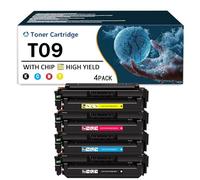 Cartucho de tóner de Color Compatible de Repuesto para Canon T09, Alto Rendimiento, Compatible con impresoras imageCLASS X C1127iF MF1127C i-SENSYS X C1127i C1127iF C1127P, con Chip,4Color-1Pack