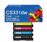 Cartucho de tóner de Color CS331dw de Alto Rendimiento, Repuesto para impresoras Lexmark CS331dw, CS431dw, CX331adwe y CX431adw, impresión nítida.,CS331dw-4Color