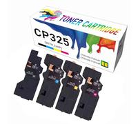 Cartucho de tóner de Color de Alto Rendimiento CP325 Compatible con Las impresoras Xerox ApeosPrint C325 C325dw C325df C325Z Disfrute de una impresión de Alta definición. Incluye Chip,4Color-1PACK