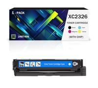 Cartucho de tóner de repuesto C2326 XC2326, compatible con los cartuchos de tóner 24B7502, 24B7499, 24B7500 y 24B7501 para impresoras Lexmark C2326 XC2326, 6000 páginas(Size:1500Page,Color:Cian)
