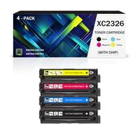 Cartucho de tóner de repuesto C2326 XC2326, compatible con los cartuchos de tóner 24B7502, 24B7499, 24B7500 y 24B7501 para impresoras Lexmark C2326 XC2326, 6000 páginas(Size:1500Page,Color:4Color)