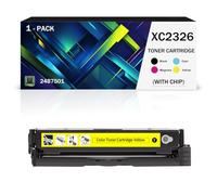 Cartucho de tóner de repuesto C2326 XC2326, compatible con los cartuchos de tóner 24B7502, 24B7499, 24B7500 y 24B7501 para impresoras Lexmark C2326 XC2326, 6000 páginas(Size:1500Page,Color:Amarillo)