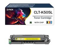 Cartucho de tóner de Repuesto CLT-505L para CLT-K505L CLT-C505L CLT-M505L CLT-Y505L para impresoras Samsung Proxpress SL-C2620DW SL-C2670FW SL-CC2680FX. BK 6Kpáginas C/M/Y 3,5Kpáginas,Yellow-1Pack