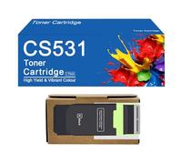 Cartucho de tóner de Repuesto CS531 para impresoras Lexmark CS531, CS531dw, CX532adwe, CS632dw y CX635adwe - Alto Rendimiento (3000 páginas),CS531-Black