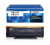 Cartucho De Tóner De Repuesto PANTUM PB-210 PB-211 Compatible con Las Impresoras PANTUM P2500 P2500W P2502W P2507 M6550NW M6552NW M6600NW M6602NW M6600N M6602N,Black-1600 Pages