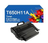 Cartucho de tóner de Repuesto T650H11A para impresoras Lexmark T650dn, T650dtn, T650n, T652dn, T652dtn, T654dtn y T656dne con Chip.,T650H11A-1SET