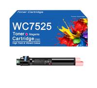Cartucho de tóner de Repuesto WC7525 para impresoras Xerox WorkCentre 7525, 7530, 7535, 7545, 7556, 7830 y 7835, impresión de Alta definición.,WC7525-Magenta