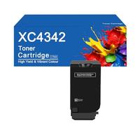 Cartucho de tóner de Repuesto XC4342 24B7518 24B7515 24B7516 24B7517 para impresoras Lexmark XC4342 XC4352 con Chip,XC4342-Black