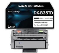Cartucho de tóner DX-B35TD de Alta Capacidad para 3000 páginas - Cartucho de tóner láser Negro Premium para Impresora multifunción Sharp DX-B352P, sin Chip,Black-1PACK