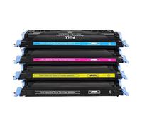 Cartucho de tóner for Impresora HP Q6000A, Compatible con HP 1600, 2600n, 2605, 2605dn, CM1015, CM1017 y 2605dtn.(CMYK)