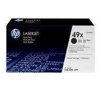 Cartucho de Tóner HP 49X - Paquete de 2 Negros de Gran Capacidad Auténticos para HP LaserJet 1160/1320/3390/3392