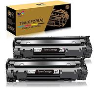 Cartucho de Tóner HP CF279A 79A Compatible con HP Laserjet Pro M12 M12a M12w MFP M26A M26n Impresora 2 Paquete (2Negro)