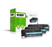 Cartucho de tóner KMP 1233,0030 Cian Magenta Pack 3 Compatible HP