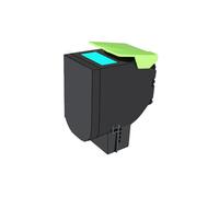 Cartucho de tóner - LEXMARK - 702HCE - Cian - Rendimiento 3000 páginas - Compatible genérico