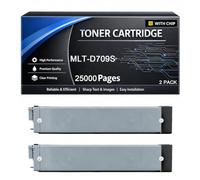 Cartucho de tóner MLT-D709S Compatible con Samsung MLTD709S MLT D709S | de alto rendimiento 25.000 páginas para impresoras SCX-8123ND SCX-8123NA SCX-8128ND SCX-8128NA,Black-2pack