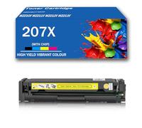 Cartucho de tóner Negro 207X de Repuesto para Impresora multifunción HP Color Laser-Jet Pro M255DW M255NW M282NW M283FDN M283FDW, Cartucho de Tinta W2210X W2211X W2212X W2213X,Yellow-with Chip
