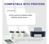 Cartucho de tóner Negro CF230A de Repuesto para impresoras HP 30A CF230A 30X CF230X para impresoras HP LaserJet Pro M203dw, 203dn, M227fdw y 227sdn,Black-2000 Pages
