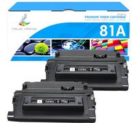 Cartucho de tóner negro CF281A 81A: paquete de 2 cartuchos de tóner compatibles para HP 81A CF281A 81X CF281X para impresora HP Enterprise MFP M604 M605 M630h M630dn M630f M630z M606 M630