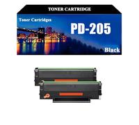 Cartucho de tóner Negro Compatible con Pantum PD-205 para impresoras Pantum P2505N, M6505, M6505N, M6555N, M6605 y M6605N con Chip de Alto Rendimiento (2000 páginas, Paquete de 2),Black-2 Piece