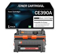 Cartucho de tóner Negro Compatible de Alto Rendimiento para reemplazar el HP CE390A, Compatible con Las impresoras de la Serie Laser-Jet M4555 MFP M601 M601n M602n M602dn M602x M603dn,24000Page-1PCS