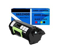 Cartucho de tóner Negro de Alto Rendimiento 66S2H00 para 28 400 páginas Recambio para Lexmark 66S2H00 Compatible con MS531dw, MX532adwe, MS631dw y MS632dwe