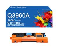 Cartucho de tóner Q3960A de Alto Rendimiento, Repuesto 122A Q3960A para impresoras HP 2550 2550L 2550Ln 2550n, impresión nítida,Q3960A-Cyan