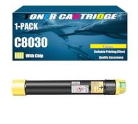 Cartucho De Tóner Remanufacturado C8030 006R01697 006R01698 006R01699 006R01700 De Alto Rendimiento para Impresoras Xerox AltaLink C8030 C8035 C8045 C8055 C8070,Yellow-1 Set