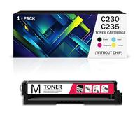 Cartucho de tóner sin chip para impresoras Xerox C230/C235 (códigos 006R04391 006R04392 006R04393 006R04394). Compatible con impresoras a color Xerox C230 C235 C235/DNI C2(Size:3500Page,Color:Magenta)