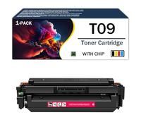 Cartucho de tóner T09 Compatible con TO9BK TO9C TO9Y TO9M Reemplazo de tóner de Alto Rendimiento para impresoras Canon imageCLASS X C1127iF MF1127C LBP1127C i-SENSYS X C1127i C1127iF,Magenta-1Pack