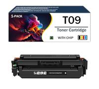 Cartucho de tóner T09 Compatible con TO9BK TO9C TO9Y TO9M Reemplazo de tóner de Alto Rendimiento para impresoras Canon imageCLASS X C1127iF MF1127C LBP1127C i-SENSYS X C1127i C1127iF,Black-1Pack