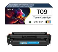 Cartucho de tóner T09 Compatible con TO9BK TO9C TO9Y TO9M Reemplazo de tóner de Alto Rendimiento para impresoras Canon imageCLASS X C1127iF MF1127C LBP1127C i-SENSYS X C1127i C1127iF,Cyan-1Pack