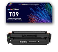 Cartucho de tóner T09 de Alto Rendimiento para Canon TO9BK, TO9C, TO9Y, TO9M. Compatible con impresoras imageCLASS X, C1127iF, MF1127C, LBP1127C, i-SENSYS X, C1127i, C1127iF y C1127P,Black-1Pack