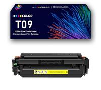Cartucho de tóner T09 de Alto Rendimiento para Canon TO9BK, TO9C, TO9Y, TO9M. Compatible con impresoras imageCLASS X, C1127iF, MF1127C, LBP1127C, i-SENSYS X, C1127i, C1127iF y C1127P,Yellow-1Pack