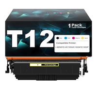 Cartucho de tóner T12 de Alta Capacidad para impresoras para Canon imageCLASS X LBP1333C MF1333C i-SENSYS X C1333i C1333P C1333iF, con Chip e impresión de Alta definición