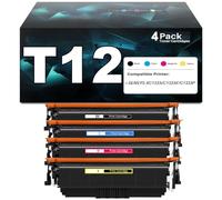 Cartucho de tóner T12 de Alta Capacidad para impresoras para Canon imageCLASS X LBP1333C MF1333C i-SENSYS X C1333i C1333P C1333iF, con Chip e impresión de Alta definición