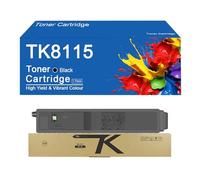 Cartucho de tóner TK8115 de Alto Rendimiento, Repuesto para impresoras Kyocera ECOSYS M8130cidn y M8124cidn, impresión de Alta definición.,TK8115 -Black