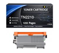 Cartucho de Tóner TN2210 Compatible con Brother TN 2210 TN2210 1200 Páginas para Impresoras HL-2130 2240 2240D 2250DN 2270DW 7360N 7055 7055W 7060D 7070DW MFC-7360N FAX-2840,Black-1pack