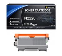 Cartucho de Tóner TN2220 Compatible con Brother TN 2220 TN2210 5200 Páginas para Impresoras HL-2130 2240 2240D 2250DN 2270DW 7360N 7055 7055W 7060D 7070DW MFC-7360N FAX-2840,Black-1pack